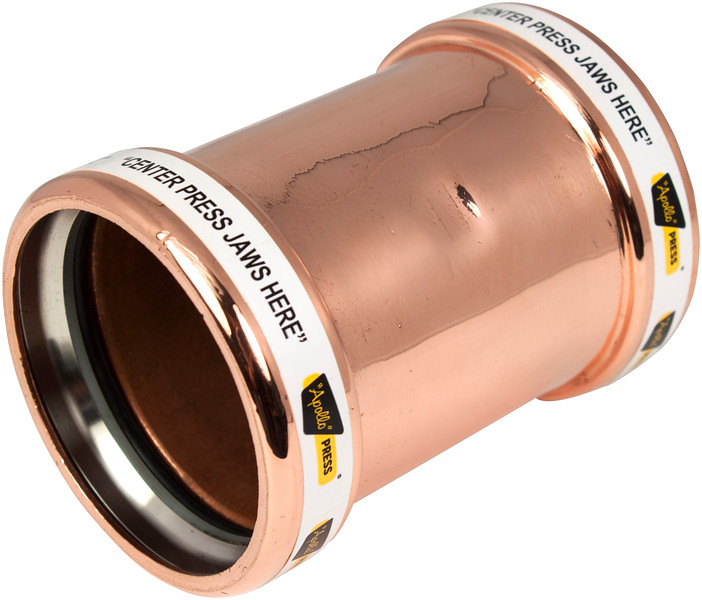 PF 1COUP-WS COPPER PRESS FITTING 1" COUPLING WITH STOP