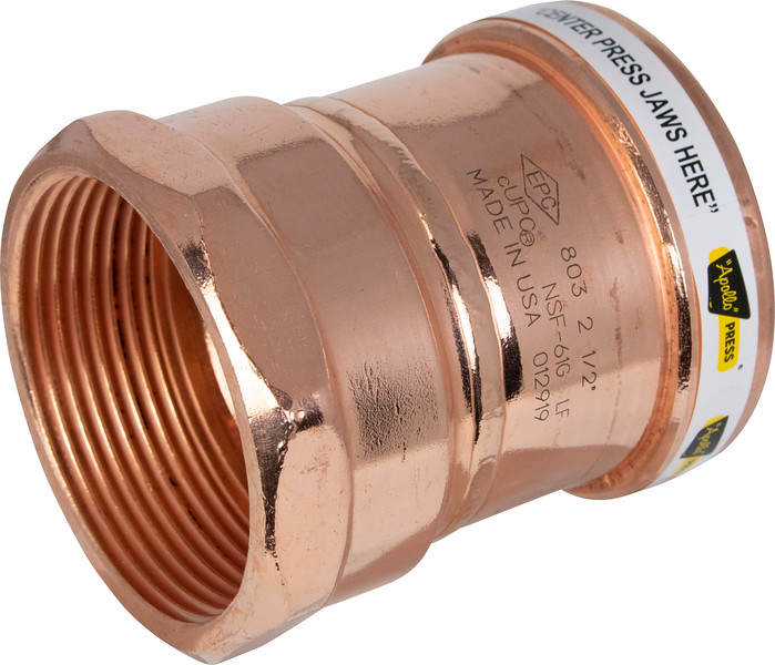 PF 2FADAPT COPPER PRESS FITTING 2" FEMALE ADAPTER