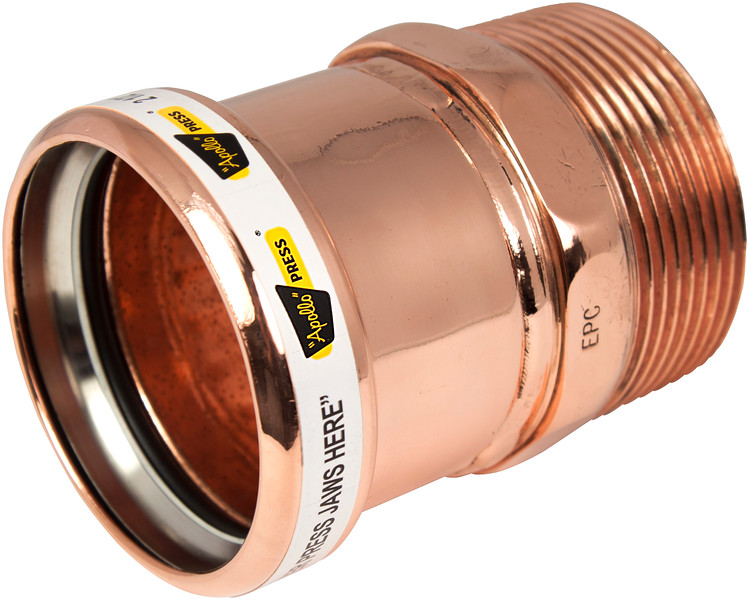 PF 2MADAPT COPPER PRESS FITTING 2" MALE ADAPTER