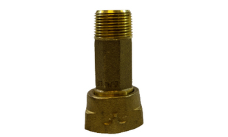 1" X 2" BRASS METER COUPLING
