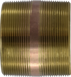 1 1/4" X 2" STD BRASS NIPPLE (LEAD FREE)