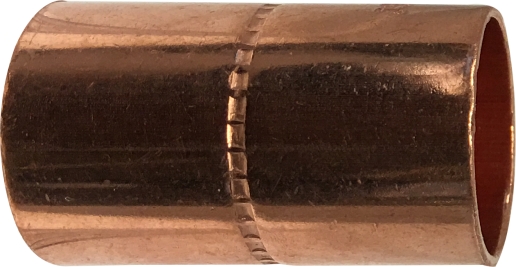 1 1/2" C X C COUPLING W/STOP COPPER FITTING