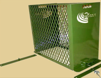 PLACER WATERWORKS 14"W X 40"L X 27"H LARGE LIFT-OFF ENCLOSURE WITH LOCK GUARDS AND BRACKETS ON ENDS