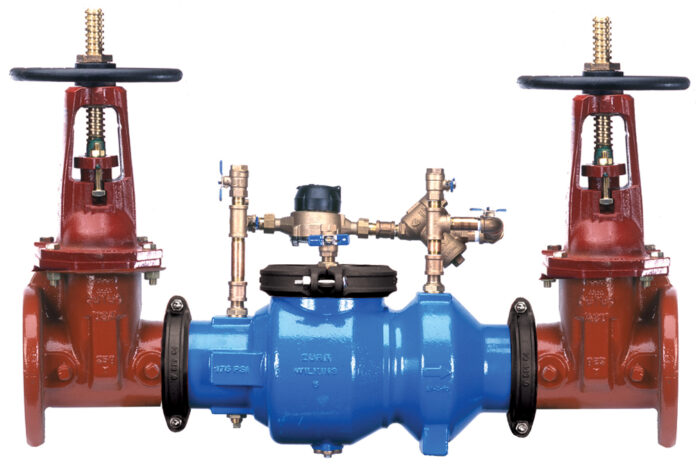 WILKINS 3" 350ADA DCDA ASSEMBLY EPOXY COATED WITH OS&Y GATE VALVES (LEAD FREE)
