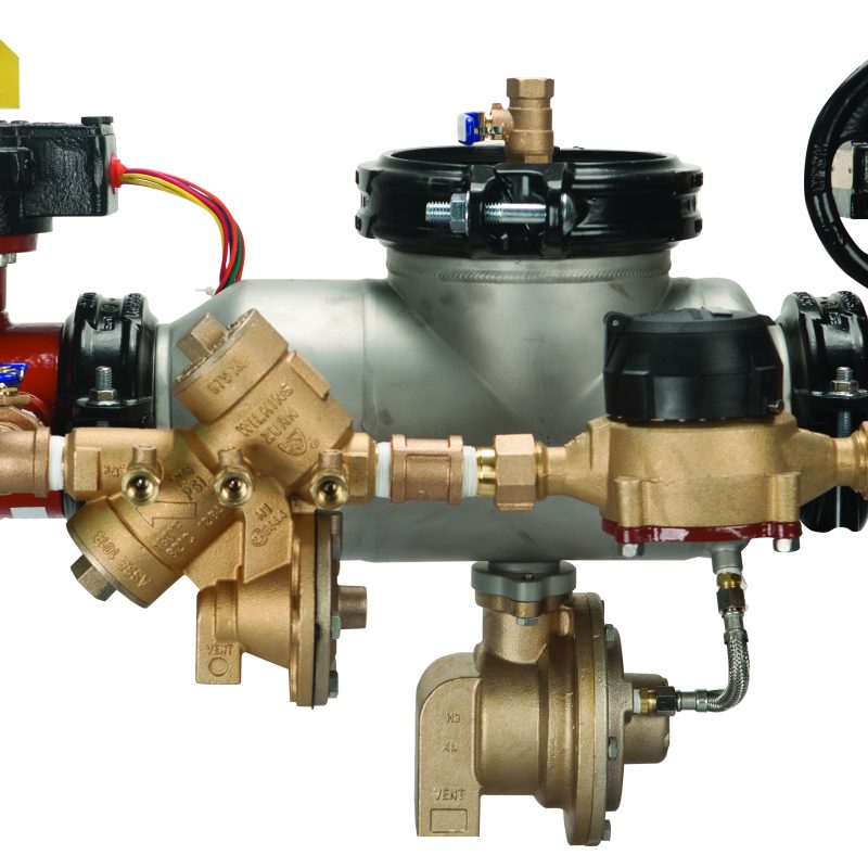 WILKINS 6" 375ASTDABG RPDA STAINLESS STEEL BACKFLOW ASSEMBLY WITH BUTTERFLY VALVES