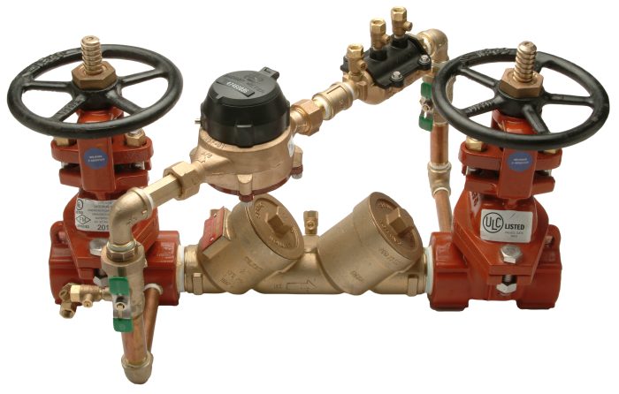 WILKINS 2" 950XLT DOUBLE CHECK DETECTOR ASSEMBLY W/ OS&Y GATE VALVES