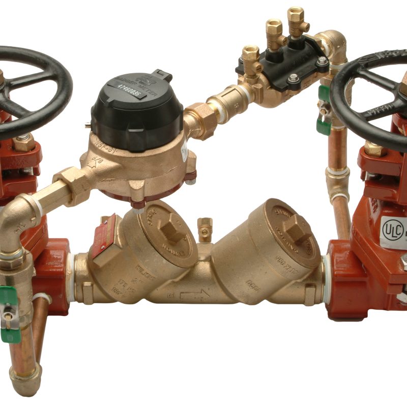WILKINS 2" 950XLT DOUBLE CHECK DETECTOR ASSEMBLY W/ OS&Y GATE VALVES