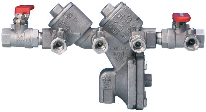 WILKINS 1/2" 975XLST STAINLESS STEEL RP BACKFLOW ASSEMBLY (LEAD FREE)