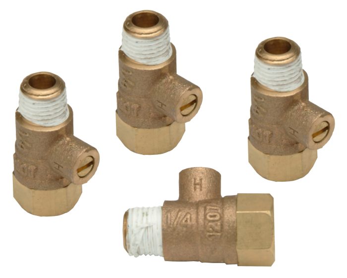 WILKINS RK14-860XL - 1/4" TEST COCKS  *NO FLARE TIPS* (LEAD FREE)