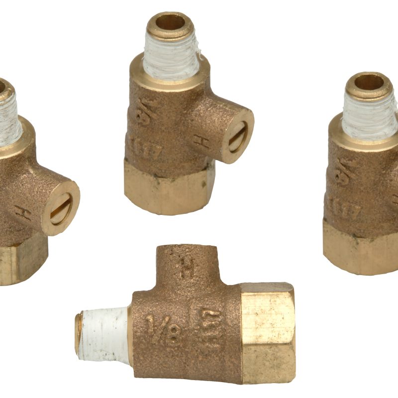 WILKINS RK18-860XL - 1/8" TEST COCKS  *NO FLARE TIPS* (LEAD FREE)