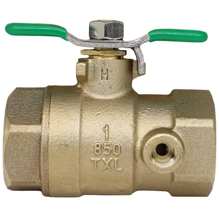 WILKINS 850TXL 1" BALL VALVE TAPPED FOR TEST COCK (LEAD FREE)