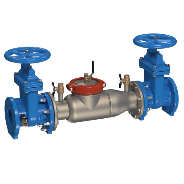 AMES 4" 2000SS DOUBLE CHECK BACKFLOW ASSEMBLY WITH NRS GATE VALVES