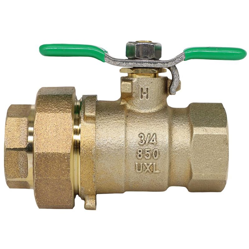 WILKINS 850UXL 3/4" UNION BALL VALVE NON-TAPPED (LEAD FREE)