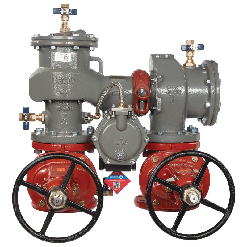 FEBCO 4" LF880V-FS-OSY N-PATTERN RP BACKFLOW ASSEMBLY WITH OS&Y GATE VALVES, FLOOD SENSOR (LEAD FREE)