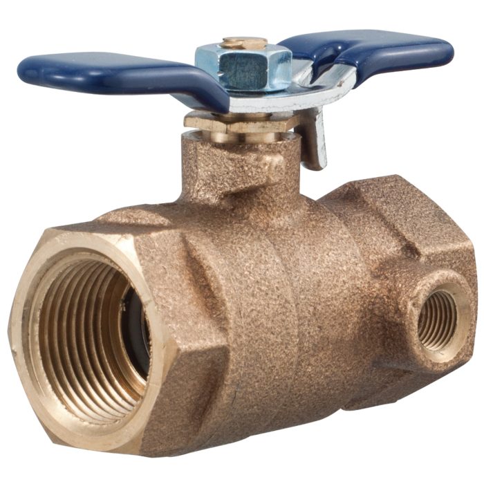 FEBCO 781055LL - 1 1/4" LF622FT BALL VALVE TAPPED FOR TEST COCK (LEAD FREE)
