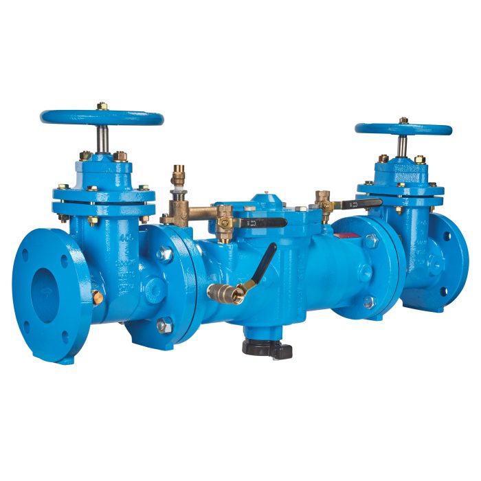 WATTS 3" LF009-NRS-FS RP BACKFLOW ASSEMBLY WITH NRS GATE VALVES, FLOOD SENSOR