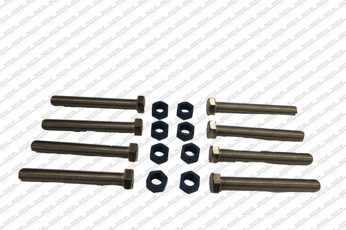 6" 304 STAINLESS STEEL BOLT & NUT SET WITH FLUOROKOTE HEX NUT - 8 EA 3/4" X 6" BOLTS ***STAINLESS STEEL***