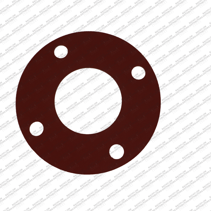 3" RED RUBBER FULL FACE GASKET, 150# - 1/8" THICK - FLANGE GASKET
