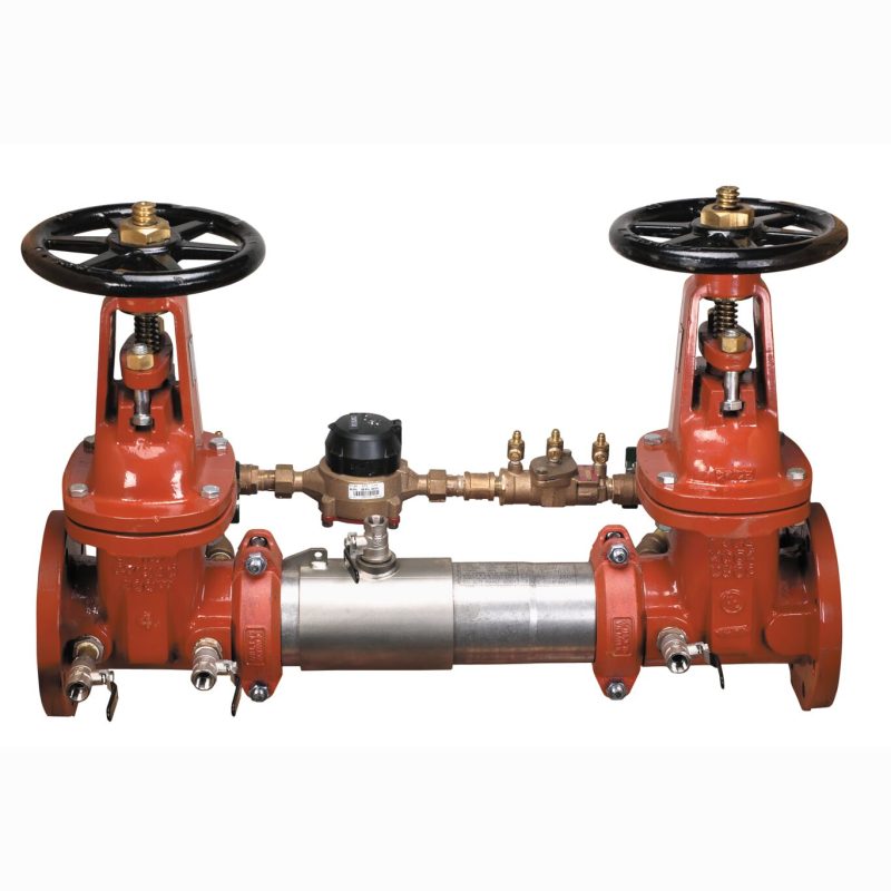 AMES 8" C300 DCDA WITH OS&Y GATE VALVES, BYPASS ASSEMBLY, AND CF METER *FIRE SYSTEMS ONLY - NOT LEAD FREE*