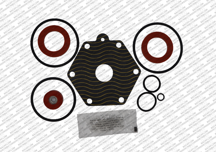 WL RK114975XL3R - WILKINS RUBBER KIT, 1 1/4" - 1 1/2" 975XL3, DIAPHRAGM, SEAL RINGS AND O-RINGS (RUBBER FOR BOTH CHKS AND  RV)
