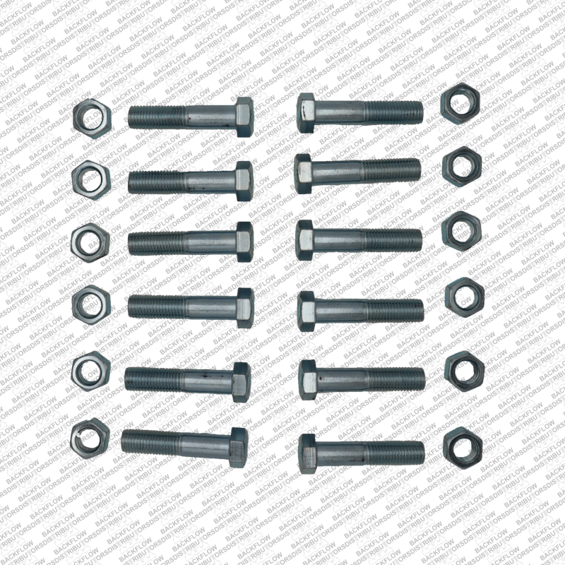 12" 150# PLATED BOLT & NUT SET
