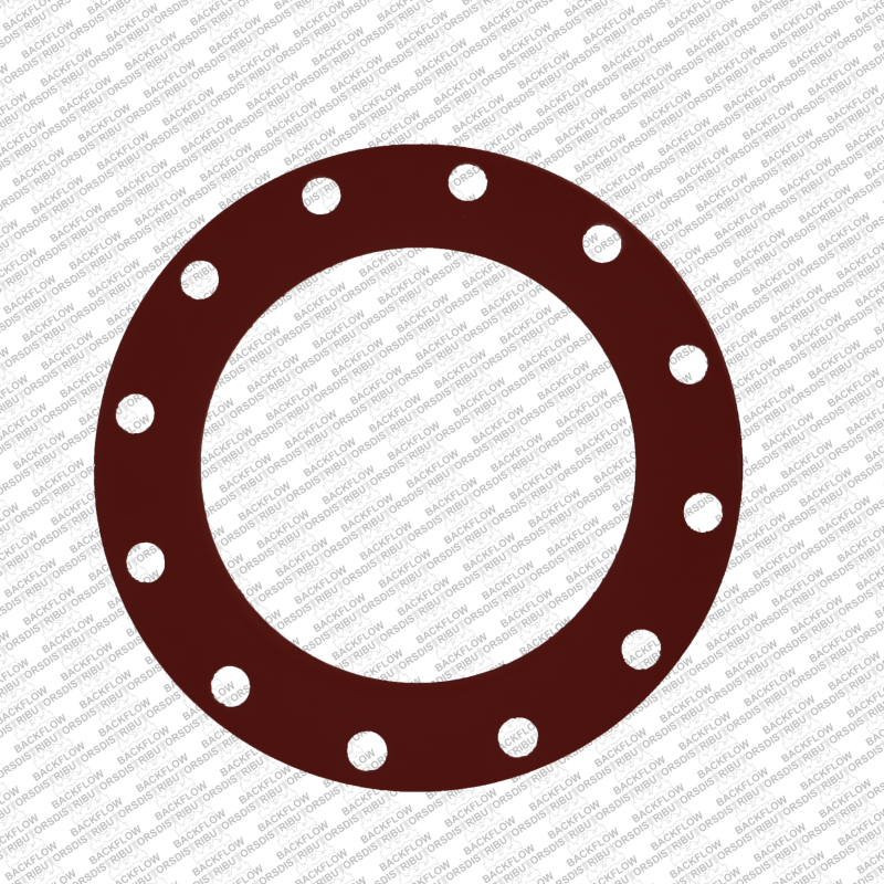 10" RED RUBBER FULL FACE, 150# - 1/8" THICK - FLANGE GASKET
