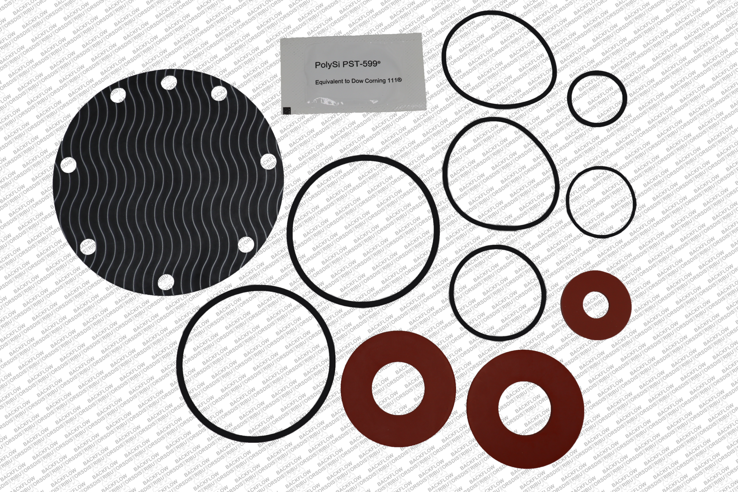 C 40007A4 - CONBRACO 40 - 007 - A4..RUBBER REPAIR KIT ONLY..#1 & #2 CHECKS AND RELIEF VALVE ..1 1/4" - 2" RPZ ASSEMBLIES