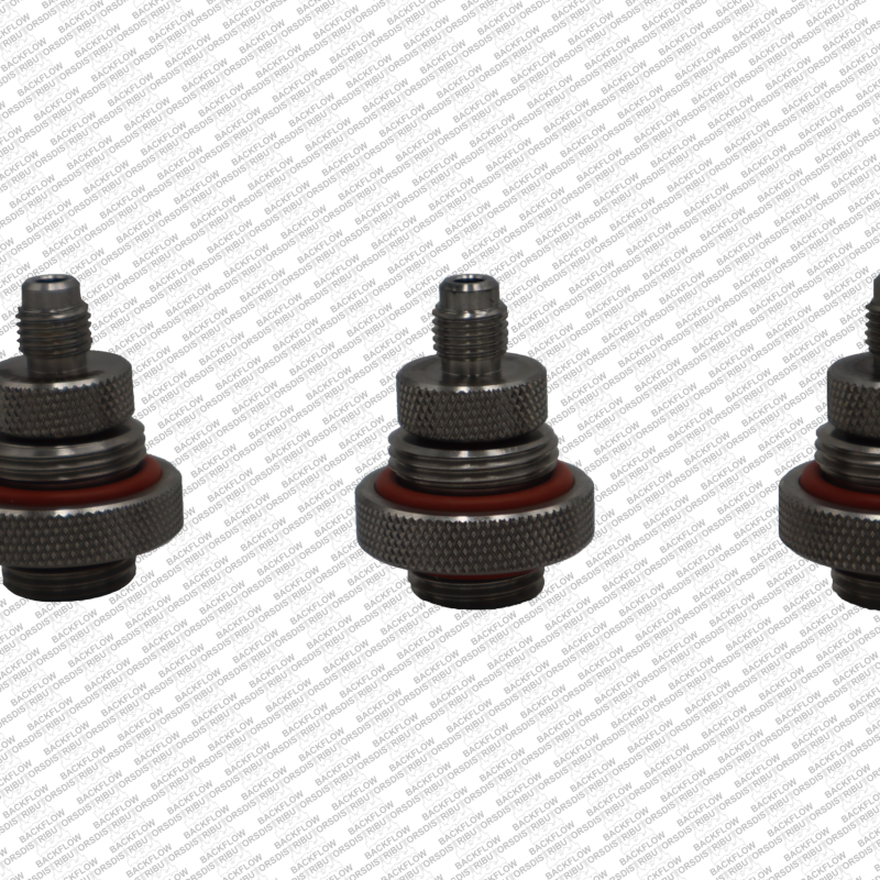 NASCO QKTEST FITTINGS - N0019 QUICK TEST ADAPTERS - CNC STAINLESS STEEL BACKFLOW FITTINGS