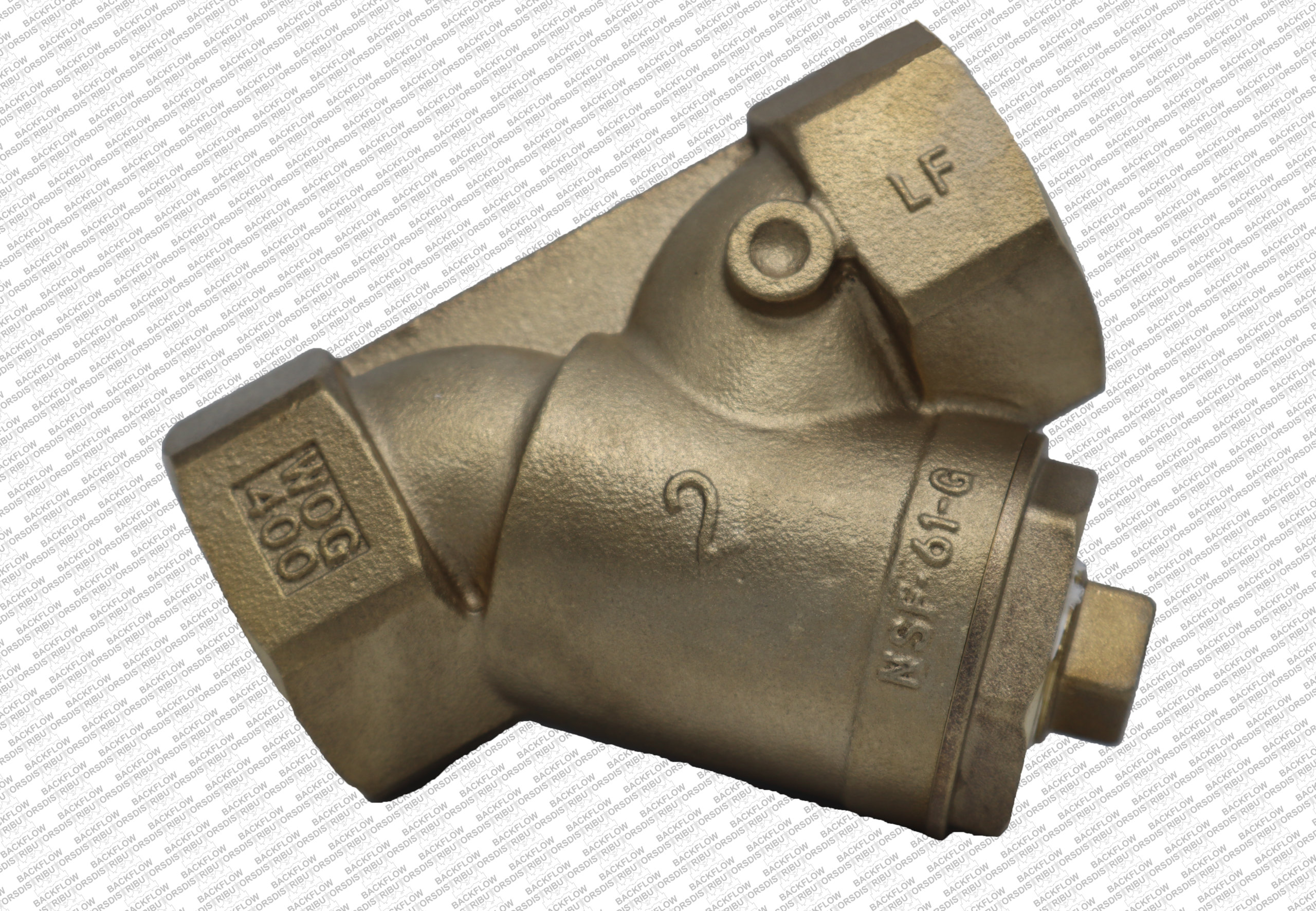 W 777SILF-2" - WATTS LF777SI -  2" BRONZE WYE STRAINER IPS THREADED (LEAD FREE) #0379116